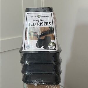 Heavy Duty Black Bed Risers